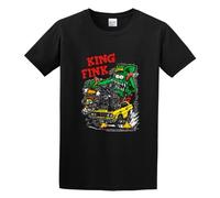 R.F. Ratfink Rat King Fink Muscle Car Cat Motor Shirt Men's Clothing Black 3XL