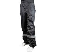 R-FLECT - Pantalon de Pluie Adulte imperméable Unisexe - Pantalon réfléchissant Haute visibilité - Livré avec Sac de Rangement - Homologué CE - Taille M/L