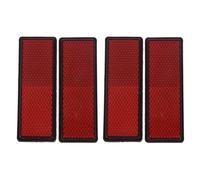 R¿¿Flecteurs Rouges Rectangulaires Universels, 4 Pi¿¿Ces, Pour Motos, Vtt, V¿¿Los Hors Route