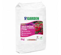 R’GARDEN - Engrais organique Rosiers & Arbustes à fleurs - Croissance, floraison et feuillage renforcés - Utilisable en Agriculture Biologique - Fabriqué en France (3Kg)