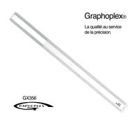 R?Gle Picas 2 Biseaux Blancs + Bosselage 50 Cm - Graphoplex