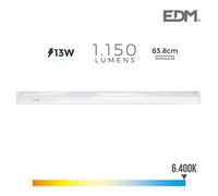 EDM Réglette LED connectable 31686 G 86 cm – 13 W 1150 lm 6400 K (lumière froide)