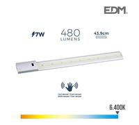 R?Glette Led 7w 43,9cm Gris - Blanc Du Jour 6400k