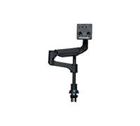 R-Go Bras de moniteur Caparo 4 D2– 1 écran, fixation bureau, ressort à gaz jusqu'à 9 kg– Noir/Argent