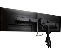 R-Go Caparo Bras Écran Smartbar, Double Support Pc Moniteur, Fixation Bureau, Ressort À Gaz Jusqu'À 9 Kg, Conception Modulaire, Matériaux Recyclables, Noir