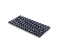 R-Go Clavier Compact Break, Bluetooth, avec Logiciel de Pause Anti-RSI, Ultra-Mince, QWERTY (US), sans Fil, Compatible avec Windows/Mac, Noir