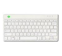 R-Go Clavier Ergonomique Compact break - Clavier - sans fil - Bluetooth 5.0 - QWERTY - US - blanc Blanc G