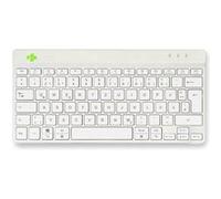 R-Go Clavier Ergonomique Compact break - Clavier - sans fil - Bluetooth 5.0 - QWERTZ - Allemand - blanc