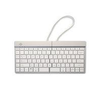R-Go Clavier Ergonomique Split break - Clavier - avec indicateur de rupture intégré - sans fil - Bluetooth 5.0 - QWERTY - R.-U. - blanc
