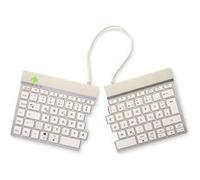 R-Go Clavier Ergonomique Split break - Clavier - avec indicateur de rupture intégré - sans fil - Bluetooth 5.0 - QWERTZ - Allemand - blanc Blanc G