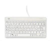 R-Go Tools Clavier ergonomique filaire Compact Break USB-A transportable Blanc