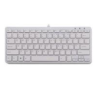 R-Go Compact Clavier, QWERTY (UK), blanc, filaire - Clavier - USB - QWERTY - R.-U. - blanc Blanc G