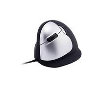 Souris R-Go Tools R-Go HE Mouse Ergonomic Mouse Large Left - Souris - ergonomique - pour gauchers - 5 boutons - filaire - USB - noir