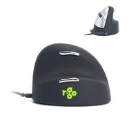 R-Go HE Mouse - Souris Ergonomique - Modèle Vertical - Filaire USB - Pour Droitier - Prévention Syndrome de la Souris et Epicondylite - Grand (Longueur de la main au-dessus 185mm) - Noir