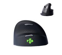 R-Go HE Break Souris Ergonomique sans Fil, pour Grande Main, Bluetooth 5.0, Clic Silencieux, avec Logiciel Anti-Tendinite, Souris Verticale Rechargeable, 2400 DPI réglable et 5 Boutons, Noir