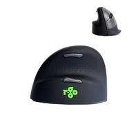 R-Go HE mouse- Souris ergonomique - Modèle Vertical- Sans fil - Pour gaucher - Prévention Syndrome de la Souris et Epicondylite - Moyen (Longueur de la main 165-185mm) - PC/Tablet/Laptop - Noir