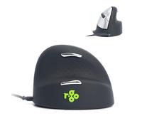 R-Go HE Souris Ergonomique Filaire, avec Le Logiciel Anti-RSI, Prévention tendinite, Souris Verticale, Clic Silencieux, Compatible avec Windows/MacOS/Linux, 2400 DPI réglable et 5 Boutons, Noir