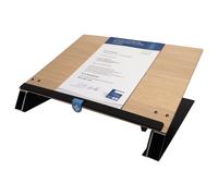 R-Go Tools Porte-documents Read2Write réglable en chêne ergonomique avec repose-poignet – noir, brun