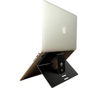 R-Go Riser Attachable - Support Pour Ordinateur Portable - Ergonomique - Léger Aluminium - Laptop Stand Réglable - Compatible Avec Les Ordinateurs Portables (10-22 Pouces) - Noir[ZHB1656]