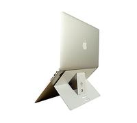 R-Go Riser Attachable - Support pour Ordinateur Portable - Ergonomique - Léger Aluminium - Laptop Stand Réglable - Compatible avec Les Ordinateurs Portables (10-22 Pouces) - Blanc