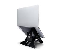 R-GO Riser Document Support pour Ordinateur Portable avec Porte-Documents, réglable pour Le Bureau ou la Maison, en Aluminium, Ultra Fin, Compatible avec Les Ordinateurs Portables de 10 à 22 Pouces,