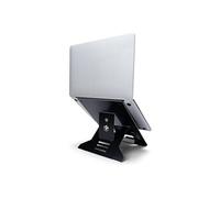 R-Go Riser Document - Support pour ordinateur portable - ergonomique, pliable et réglable, avec porte-documents, certifié AGR - 10" - 22" - noir