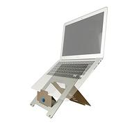 R-Go Riser Flexible - Support pour Ordinateur Portable - Ergonomique - Léger Aluminium - Antidérapant- Laptop Stand Réglable - Compatible avec Les Ordinateurs Portables (10-22 Pouces) - Argenté