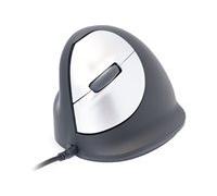 R-GO Tools HE (RGOHELELA) Souris ergonomique USB Taille: L optique noir,argent 5 Boutons 500 dpi, 1500 dpi, 2000 dpi, 3500 dpi ergonomique