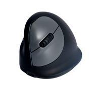 R-Go Souris ergonomique HE Break - Souris verticale - ergonomique - pour gauchers - 5 boutons - sans fil - Bluetooth 5.0 - noir Noir G