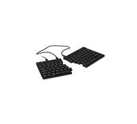 R-Go Split - Clavier Ergonomique - Ultra Mince - Avec Jeux de Touches séparés - Configuration AZERTY (BE) - Filaire USB - Plug & Play - Noir