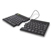 R-Go Split, Clavier Ergonomique, Bluetooth 5.0, avec Logiciel Anti-RSI, QWERTY Nordic, Design Ergonomique avec Clavier divisé, Compatible avec Windows/Mac, Noir