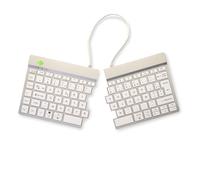 R-Go Split, Clavier Ergonomique, Bluetooth 5.0, avec Logiciel Anti-TMS, AZERTY Français, Design Ergonomique avec Clavier divisé, Compatible avec Windows/Mac, Blanc