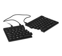 R-Go Split Clavier Ergonomique, QWERTY (US), noir, filaire - Clavier - USB - QWERTY - US - noir Noir G