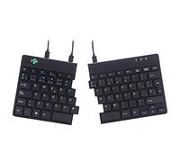 R-Go Split - Clavier Ergonomique - Ultra Mince - Avec Jeux de Touches séparés - Configuration QWERTY (ES) - Filaire USB - Plug & Play - Noir