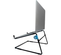 R-Go Steel Office Support Pour Ordinateur Portable,Support Pc Ventilé,Compatible Avec Macbook Air,Pro,Dell,Et Autre Laptops Tablettes 10¿-22¿,Acier,Noir