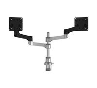 R-Go Tools Bras d'écran R-Go Zepher, bras réglable pour moniteur double, 100% circulaire, capacité de charge jusqu'à 8 kg, noir