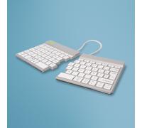 R-Go Tools Clavier ergonomique R-Go Split Break - Bluetooth, AZERTY (FR), blanc