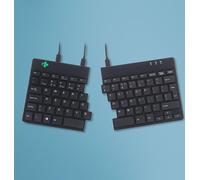 R-Go Tools Clavier ergonomique R-Go Split Break v2 avec logiciel de pause, clavier divisé, QWERTY (US), filaire, noir