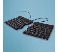 R-Go Tools Clavier ergonomique R-Go Split Break v2 avec logiciel de pause, clavier ergonomique divisé, QWERTZ (DE), Filaire, noir