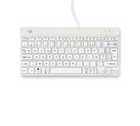 R-Go Tools Compact Break - Clavier ergonomique filaire USB-A transportable - Blanc