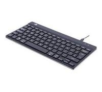 R-GO Tools Compact Break (RGOCOUKWDBL) filaire Clavier anglais britannique, QWERTY, Windows® noir ergonomique