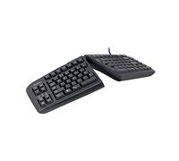 R-Go Tools Goldtouch Clavier QWERTZ Allemand Réglable (USB, Avec fil, Noir, Plastique)