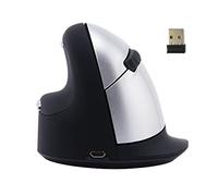 R-Go Tools HE Mouse, Design Ergonomique, Prévention de TMS, Souris Verticale pour gaucher Rechargeable, Grand (Longueur de la Main au-Dessus 185 mm), pour Windows/Mac, sans Fil RGOHELELAWL