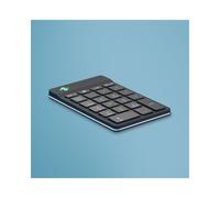 R-Go Tools Numpad Break RGOCONMWLBL : Clavier Numérique Bluetooth 5.0 Noir, Membrane, Indicateur de Pause, Aluminium, 87x139x10.5mm, Compatible Windows/macOS/Linux