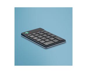 R-Go Tools Numpad Break RGOCONMWLBL : Clavier Numérique Bluetooth 5.0 Noir, Membrane, Indicateur de Pause, Aluminium, 87x139x10.5mm, Compatible Windows/macOS/Linux