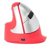 R-Go Tools R-Go HE Sport, Souris ergonomique, Moyen (Longueur de la main 165-185mm), Gaucher, Bluetooth, Rouge