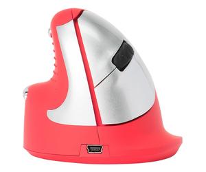 R-Go Tools R-Go HE Sport, Souris ergonomique, Moyen (Longueur de la main 165-185mm), Gaucher, Bluetooth, Rouge