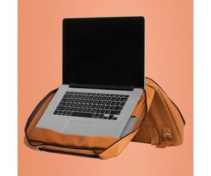 R-Go Tools Sacoche pour ordinateur portable R-Go Viva, cuir, avec support intégré pour ordinateur portable, produit social, marron