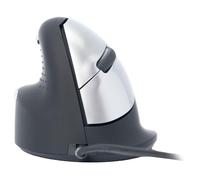 R-Go Tools Souris ergonomique HE Break – pour gauchers, filaire USB, noir, moyen (165–185 mm)