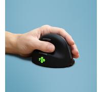 R-Go Tools Souris Ergonomique R-Go HE Break avec logiciel de pause, gaucher, moyen (longueur main 165-185 mm), bluetooth, noir